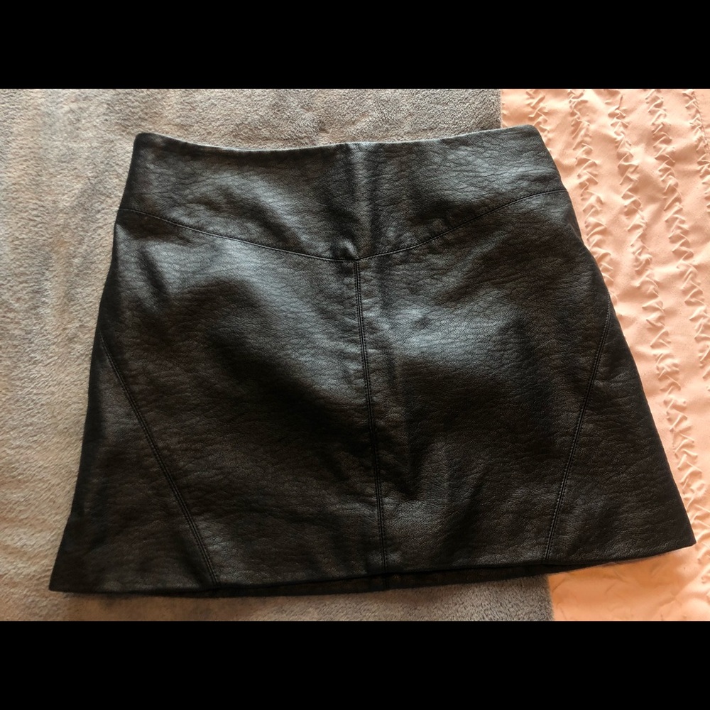 Black Leather Skirt